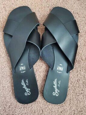 Seychelles Leather Slides